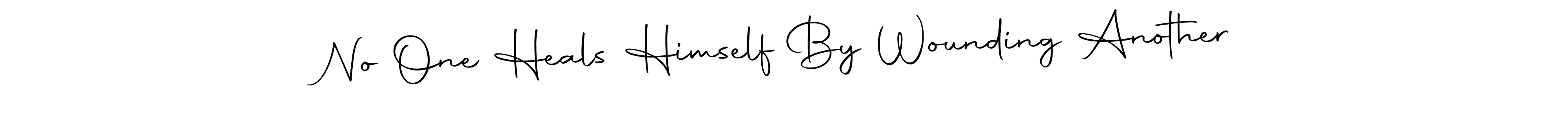 Once you've used our free online signature maker to create your best signature Autography-DOLnW style, it's time to enjoy all of the benefits that No One Heals Himself By Wounding Another name signing documents. No One Heals Himself By Wounding Another signature style 10 images and pictures png