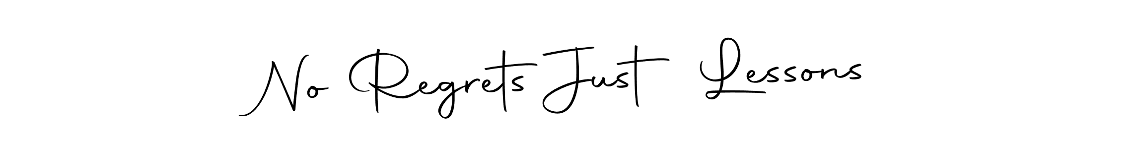 No Regrets Just Lessons stylish signature style. Best Handwritten Sign (Autography-DOLnW) for my name. Handwritten Signature Collection Ideas for my name No Regrets Just Lessons. No Regrets Just Lessons signature style 10 images and pictures png