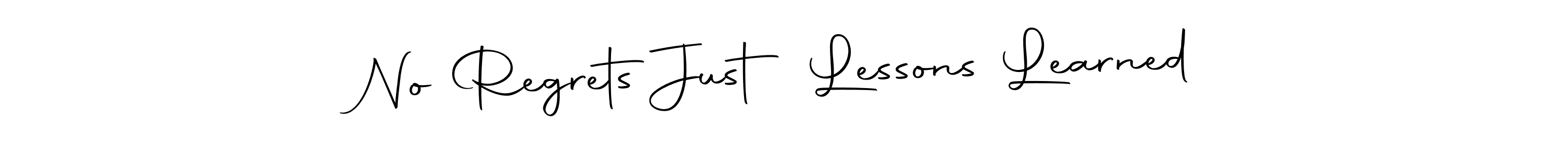 This is the best signature style for the No Regrets Just Lessons Learned name. Also you like these signature font (Autography-DOLnW). Mix name signature. No Regrets Just Lessons Learned signature style 10 images and pictures png