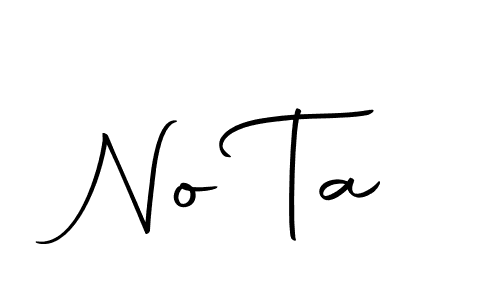 The best way (Autography-DOLnW) to make a short signature is to pick only two or three words in your name. The name No Ta include a total of six letters. For converting this name. No Ta signature style 10 images and pictures png