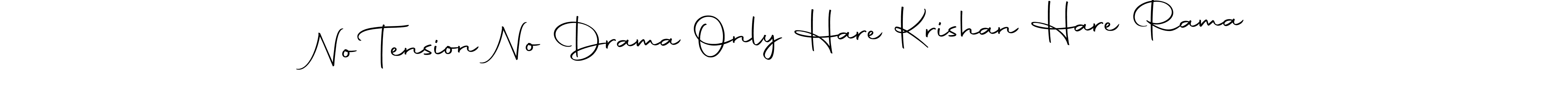 Use a signature maker to create a handwritten signature online. With this signature software, you can design (Autography-DOLnW) your own signature for name No Tension No Drama Only Hare Krishan Hare Rama. No Tension No Drama Only Hare Krishan Hare Rama signature style 10 images and pictures png