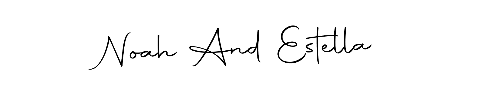 Design your own signature with our free online signature maker. With this signature software, you can create a handwritten (Autography-DOLnW) signature for name Noah And Estella. Noah And Estella signature style 10 images and pictures png