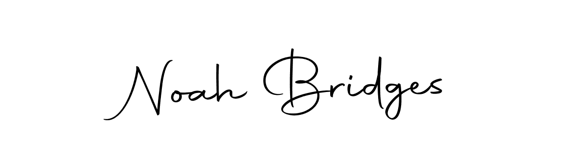 How to make Noah Bridges name signature. Use Autography-DOLnW style for creating short signs online. This is the latest handwritten sign. Noah Bridges signature style 10 images and pictures png