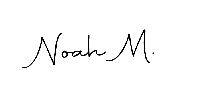 This is the best signature style for the Noah M. name. Also you like these signature font (Autography-DOLnW). Mix name signature. Noah M. signature style 10 images and pictures png