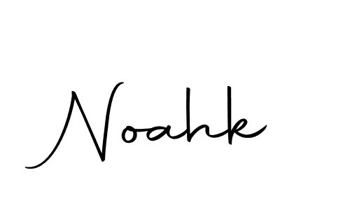 Design your own signature with our free online signature maker. With this signature software, you can create a handwritten (Autography-DOLnW) signature for name Noahk. Noahk signature style 10 images and pictures png