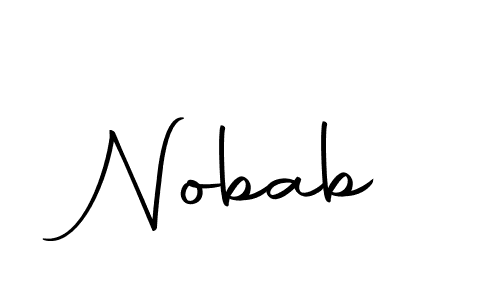 Make a beautiful signature design for name Nobab. Use this online signature maker to create a handwritten signature for free. Nobab signature style 10 images and pictures png