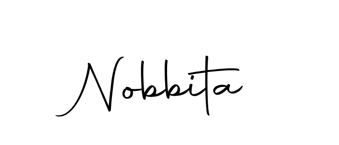 How to make Nobbita name signature. Use Autography-DOLnW style for creating short signs online. This is the latest handwritten sign. Nobbita signature style 10 images and pictures png