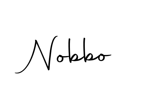 Design your own signature with our free online signature maker. With this signature software, you can create a handwritten (Autography-DOLnW) signature for name Nobbo. Nobbo signature style 10 images and pictures png
