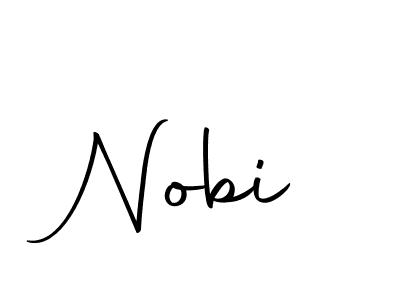 Use a signature maker to create a handwritten signature online. With this signature software, you can design (Autography-DOLnW) your own signature for name Nobi. Nobi signature style 10 images and pictures png