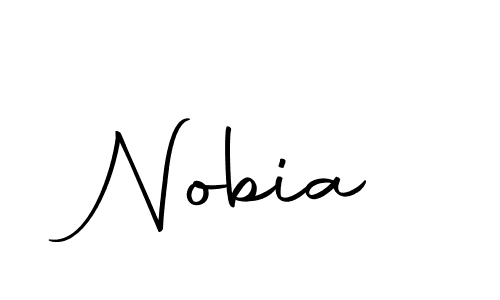 How to make Nobia signature? Autography-DOLnW is a professional autograph style. Create handwritten signature for Nobia name. Nobia signature style 10 images and pictures png