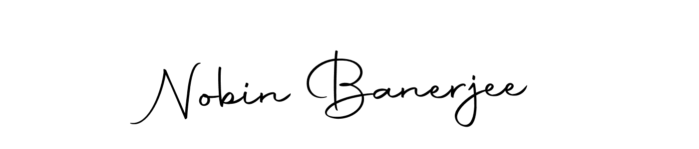 The best way (Autography-DOLnW) to make a short signature is to pick only two or three words in your name. The name Nobin Banerjee include a total of six letters. For converting this name. Nobin Banerjee signature style 10 images and pictures png