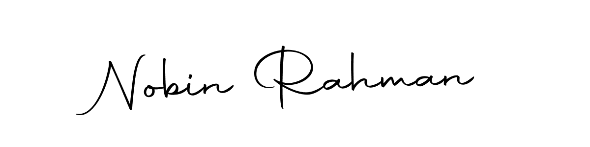 Use a signature maker to create a handwritten signature online. With this signature software, you can design (Autography-DOLnW) your own signature for name Nobin Rahman. Nobin Rahman signature style 10 images and pictures png