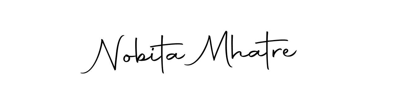 Make a beautiful signature design for name Nobita Mhatre. With this signature (Autography-DOLnW) style, you can create a handwritten signature for free. Nobita Mhatre signature style 10 images and pictures png