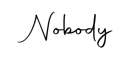 Similarly Autography-DOLnW is the best handwritten signature design. Signature creator online. You can use it as an online autograph creator for name Nobody. Nobody signature style 10 images and pictures png