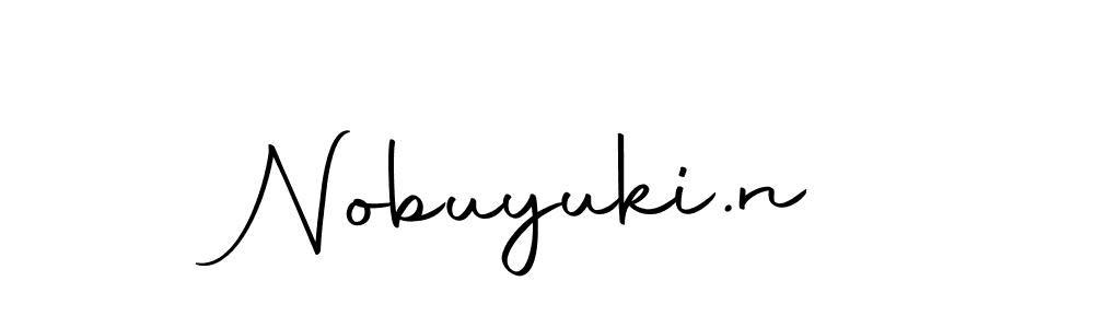 Make a beautiful signature design for name Nobuyuki.n. With this signature (Autography-DOLnW) style, you can create a handwritten signature for free. Nobuyuki.n signature style 10 images and pictures png