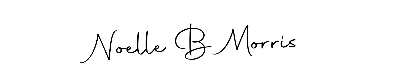 Autography-DOLnW is a professional signature style that is perfect for those who want to add a touch of class to their signature. It is also a great choice for those who want to make their signature more unique. Get Noelle B Morris name to fancy signature for free. Noelle B Morris signature style 10 images and pictures png