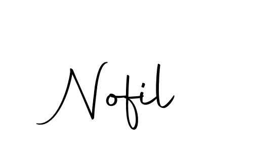 Similarly Autography-DOLnW is the best handwritten signature design. Signature creator online .You can use it as an online autograph creator for name Nofil. Nofil signature style 10 images and pictures png