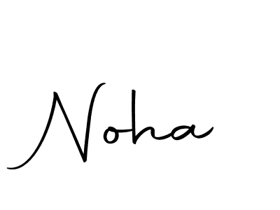 Use a signature maker to create a handwritten signature online. With this signature software, you can design (Autography-DOLnW) your own signature for name Noha. Noha signature style 10 images and pictures png