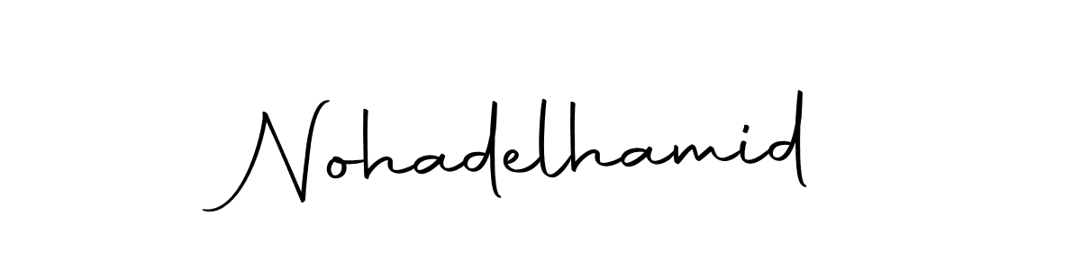 You should practise on your own different ways (Autography-DOLnW) to write your name (Nohadelhamid) in signature. don't let someone else do it for you. Nohadelhamid signature style 10 images and pictures png