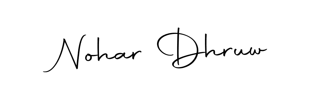 Design your own signature with our free online signature maker. With this signature software, you can create a handwritten (Autography-DOLnW) signature for name Nohar Dhruw. Nohar Dhruw signature style 10 images and pictures png