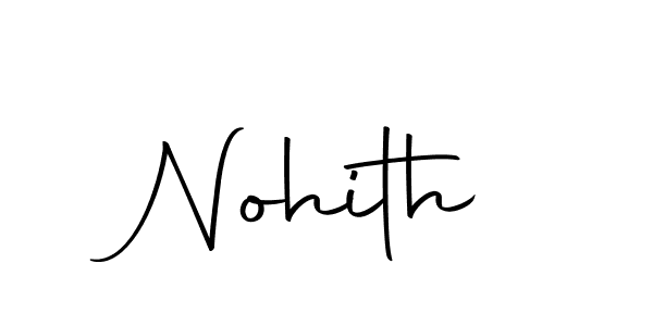 Make a beautiful signature design for name Nohith. With this signature (Autography-DOLnW) style, you can create a handwritten signature for free. Nohith signature style 10 images and pictures png