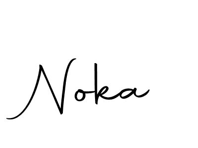 Create a beautiful signature design for name Noka. With this signature (Autography-DOLnW) fonts, you can make a handwritten signature for free. Noka signature style 10 images and pictures png