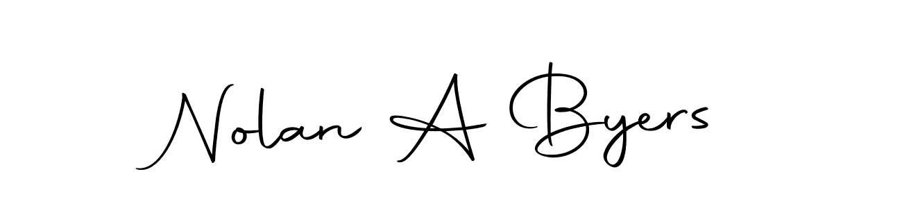 Make a short Nolan A Byers signature style. Manage your documents anywhere anytime using Autography-DOLnW. Create and add eSignatures, submit forms, share and send files easily. Nolan A Byers signature style 10 images and pictures png