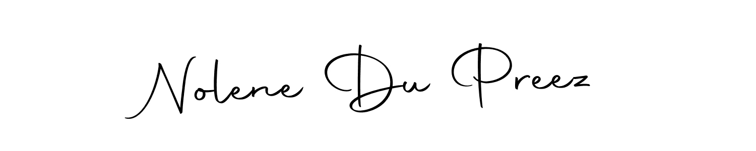 It looks lik you need a new signature style for name Nolene Du Preez. Design unique handwritten (Autography-DOLnW) signature with our free signature maker in just a few clicks. Nolene Du Preez signature style 10 images and pictures png