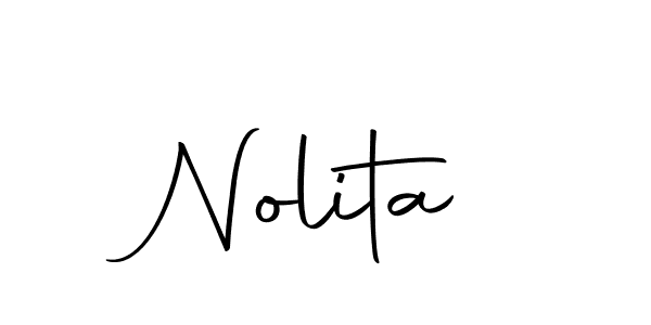 The best way (Autography-DOLnW) to make a short signature is to pick only two or three words in your name. The name Nolita include a total of six letters. For converting this name. Nolita signature style 10 images and pictures png