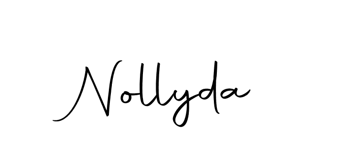 Nollyda stylish signature style. Best Handwritten Sign (Autography-DOLnW) for my name. Handwritten Signature Collection Ideas for my name Nollyda. Nollyda signature style 10 images and pictures png