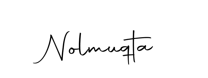 Create a beautiful signature design for name Nolmuqta. With this signature (Autography-DOLnW) fonts, you can make a handwritten signature for free. Nolmuqta signature style 10 images and pictures png