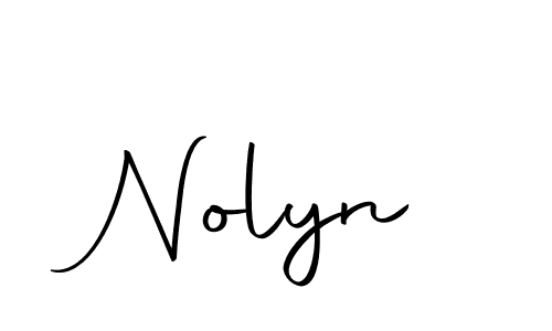 Create a beautiful signature design for name Nolyn. With this signature (Autography-DOLnW) fonts, you can make a handwritten signature for free. Nolyn signature style 10 images and pictures png
