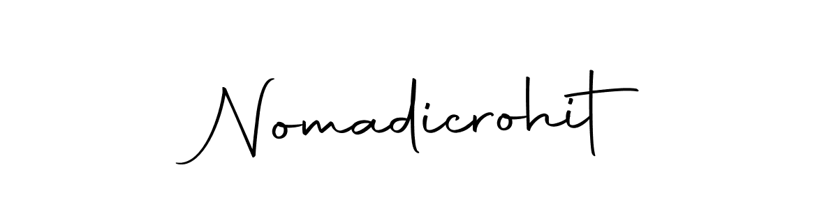 Here are the top 10 professional signature styles for the name Nomadicrohit. These are the best autograph styles you can use for your name. Nomadicrohit signature style 10 images and pictures png