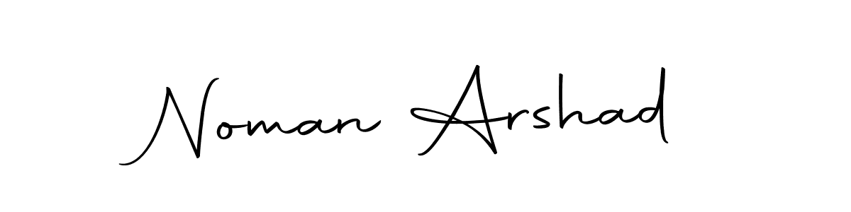 Create a beautiful signature design for name Noman Arshad. With this signature (Autography-DOLnW) fonts, you can make a handwritten signature for free. Noman Arshad signature style 10 images and pictures png