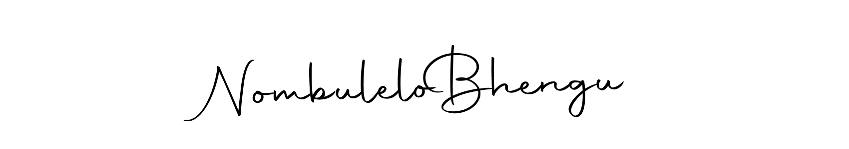 Make a beautiful signature design for name Nombulelo  Bhengu. Use this online signature maker to create a handwritten signature for free. Nombulelo  Bhengu signature style 10 images and pictures png