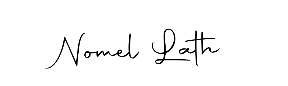 Use a signature maker to create a handwritten signature online. With this signature software, you can design (Autography-DOLnW) your own signature for name Nomel Lath. Nomel Lath signature style 10 images and pictures png