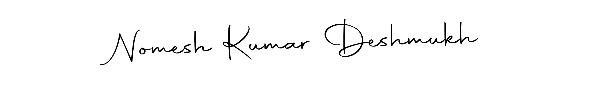 How to make Nomesh Kumar Deshmukh signature? Autography-DOLnW is a professional autograph style. Create handwritten signature for Nomesh Kumar Deshmukh name. Nomesh Kumar Deshmukh signature style 10 images and pictures png