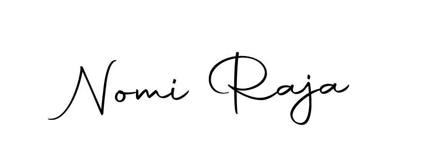 You should practise on your own different ways (Autography-DOLnW) to write your name (Nomi Raja) in signature. don't let someone else do it for you. Nomi Raja signature style 10 images and pictures png