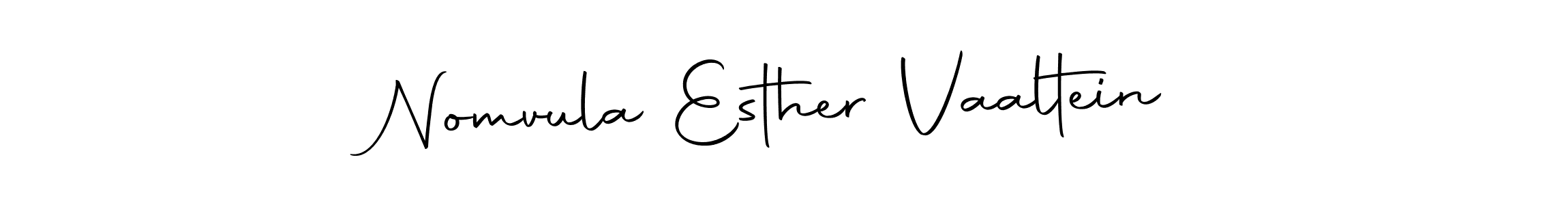 Use a signature maker to create a handwritten signature online. With this signature software, you can design (Autography-DOLnW) your own signature for name Nomvula Esther Vaaltein. Nomvula Esther Vaaltein signature style 10 images and pictures png