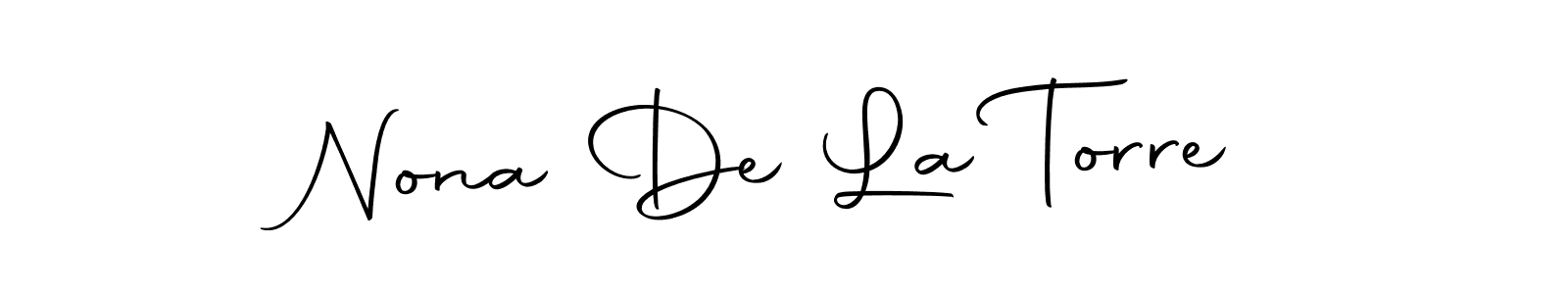 Design your own signature with our free online signature maker. With this signature software, you can create a handwritten (Autography-DOLnW) signature for name Nona De La Torre. Nona De La Torre signature style 10 images and pictures png