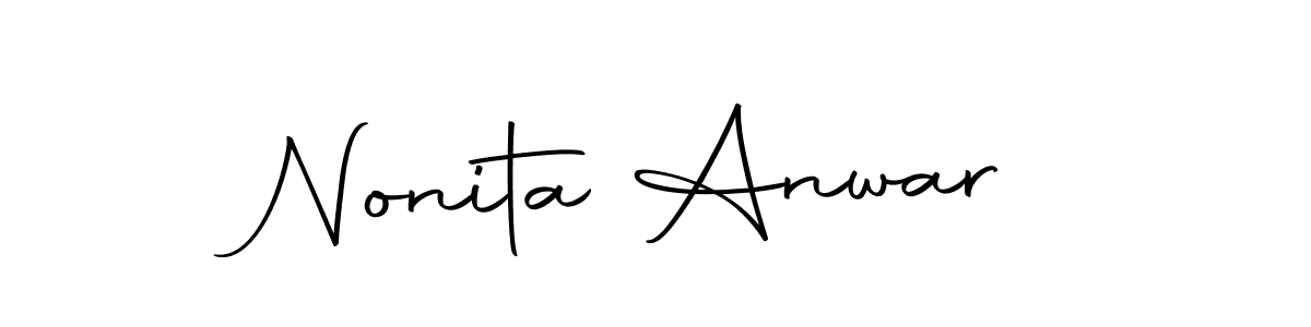 You can use this online signature creator to create a handwritten signature for the name Nonita Anwar. This is the best online autograph maker. Nonita Anwar signature style 10 images and pictures png
