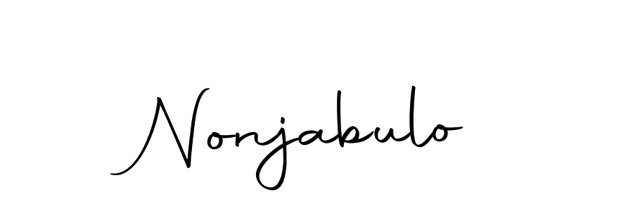 Create a beautiful signature design for name Nonjabulo. With this signature (Autography-DOLnW) fonts, you can make a handwritten signature for free. Nonjabulo signature style 10 images and pictures png