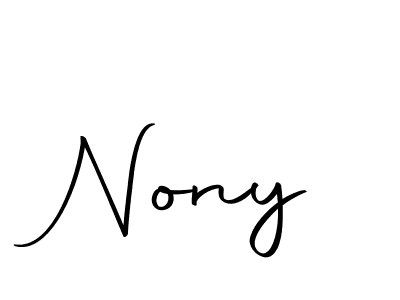 if you are searching for the best signature style for your name Nony. so please give up your signature search. here we have designed multiple signature styles  using Autography-DOLnW. Nony signature style 10 images and pictures png