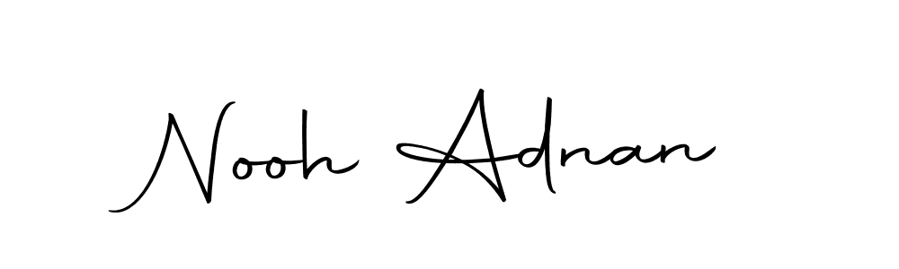 Make a short Nooh Adnan signature style. Manage your documents anywhere anytime using Autography-DOLnW. Create and add eSignatures, submit forms, share and send files easily. Nooh Adnan signature style 10 images and pictures png