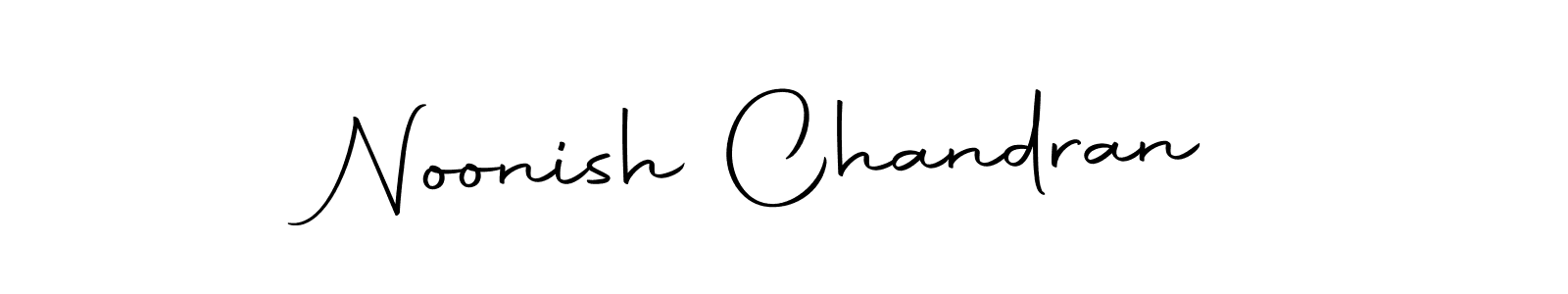 Create a beautiful signature design for name Noonish Chandran. With this signature (Autography-DOLnW) fonts, you can make a handwritten signature for free. Noonish Chandran signature style 10 images and pictures png