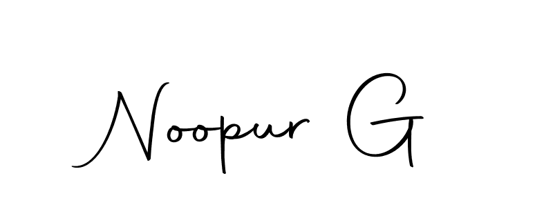 if you are searching for the best signature style for your name Noopur G. so please give up your signature search. here we have designed multiple signature styles  using Autography-DOLnW. Noopur G signature style 10 images and pictures png