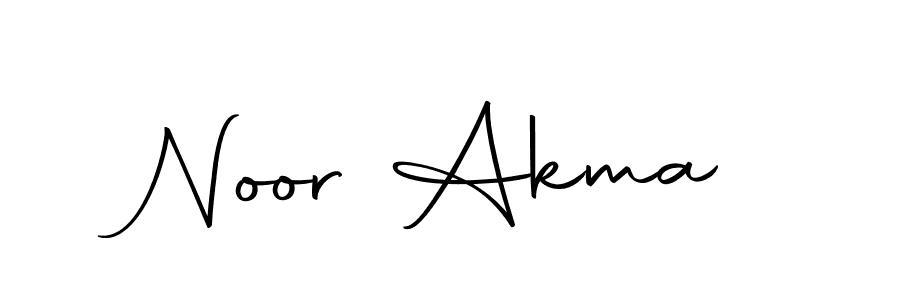 Noor Akma stylish signature style. Best Handwritten Sign (Autography-DOLnW) for my name. Handwritten Signature Collection Ideas for my name Noor Akma. Noor Akma signature style 10 images and pictures png