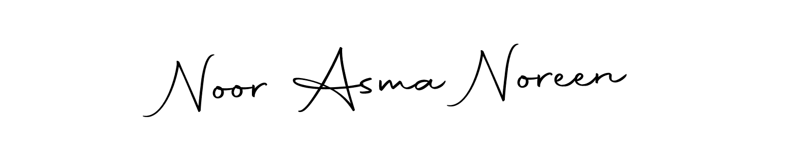 Use a signature maker to create a handwritten signature online. With this signature software, you can design (Autography-DOLnW) your own signature for name Noor Asma Noreen. Noor Asma Noreen signature style 10 images and pictures png