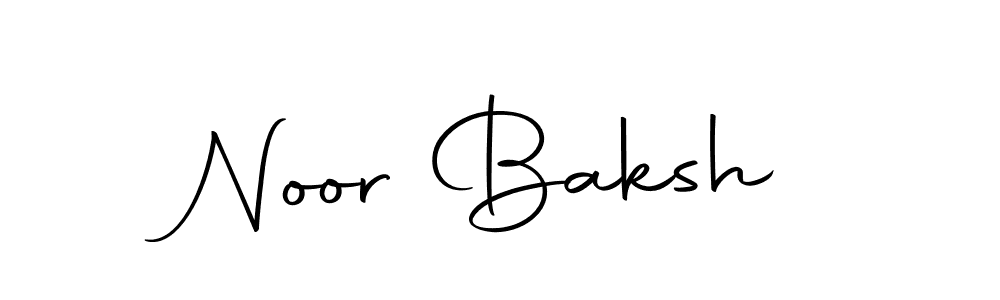 Design your own signature with our free online signature maker. With this signature software, you can create a handwritten (Autography-DOLnW) signature for name Noor Baksh. Noor Baksh signature style 10 images and pictures png