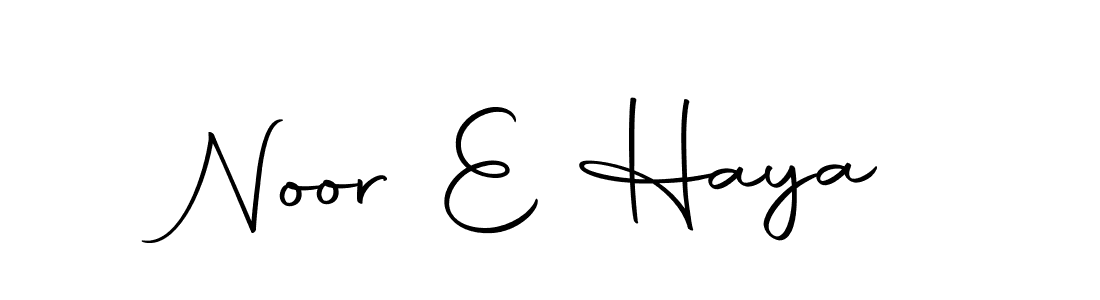 Make a beautiful signature design for name Noor E Haya. With this signature (Autography-DOLnW) style, you can create a handwritten signature for free. Noor E Haya signature style 10 images and pictures png